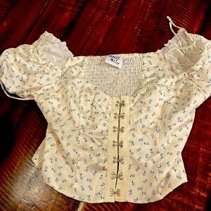 Princess Polly bra top with metal claps size 6